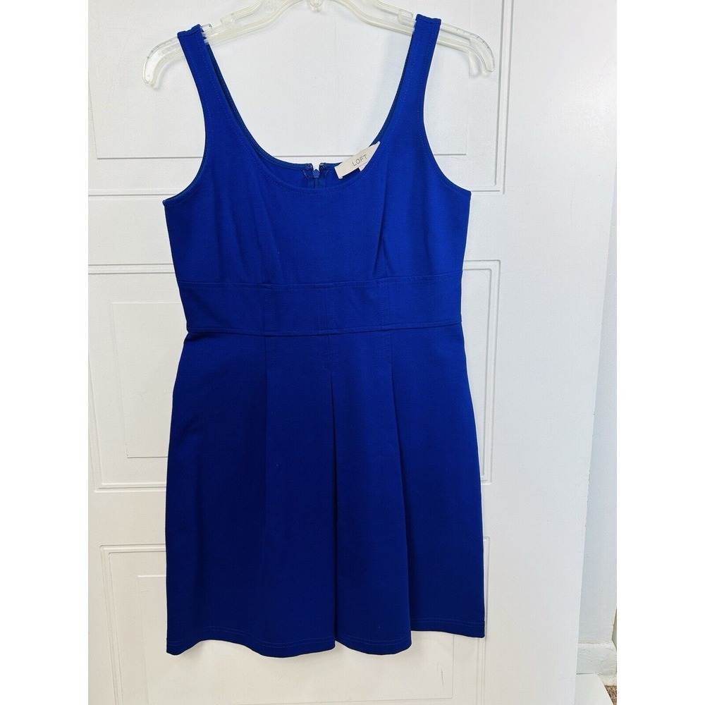 LOFT Purple Shift Dress Sz 2 Sleeveless Solid Career Date Night NWT Knee Length‎